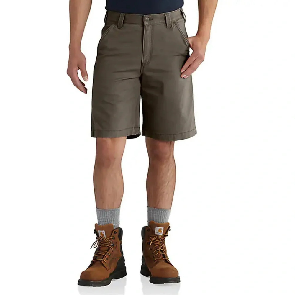 Carhartt Men’s 40 Rugged Flex Relaxed Fit Canvas Carpenter Work Short Outdoor